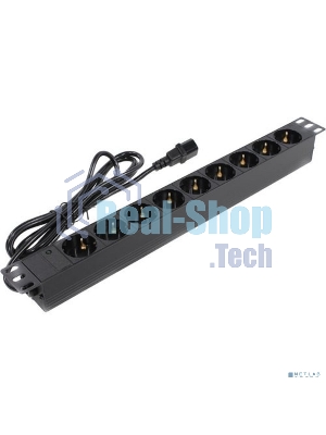Блок розеток горизонтальный ExeGate ServerPro PDU-19H906 Al-9S-C14-2.5, 19