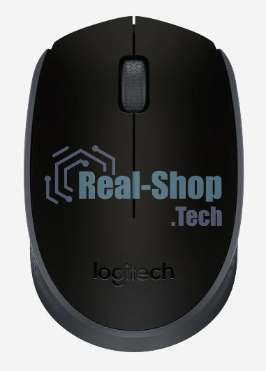 Мышь беспроводная Logitech M171 черный/серый, 1000 dpi, радиоканал, USB, кнопки - 3