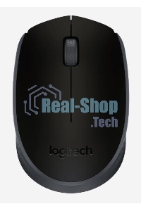 Мышь беспроводная Logitech M171 черный/серый, 1000 dpi, радиоканал, USB, кнопки - 3