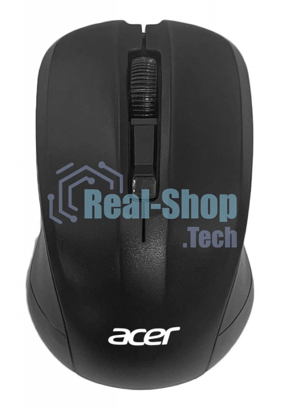 Мышь беспроводная Acer OMR010 черный, 1200 dpi, радиоканал, USB, кнопки - 3