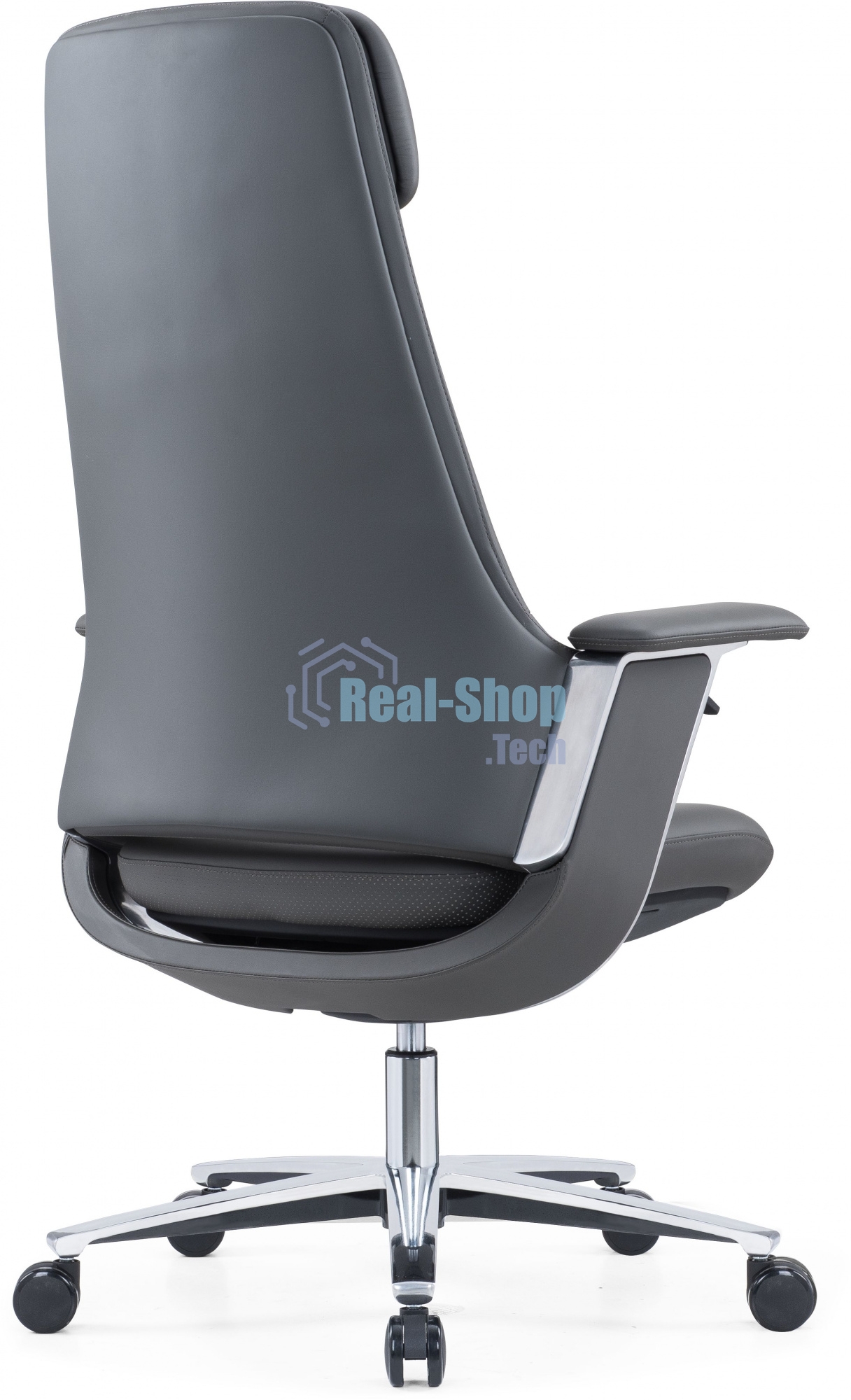 Кресло руководителя Cactus CS-LBK-KYOTO кожа, крестов. алюминий