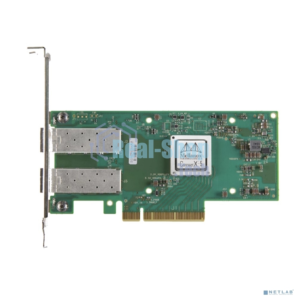 Сетевая карта ConnectX-5 EN network interface card, 10/25GbE dual-port SFP28, PCIe3.0 x8, UEFI Enabled (x86/ARM)