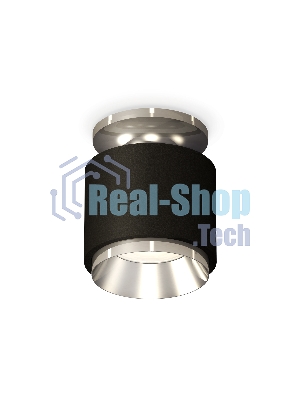 Светильник Ambrella Light XS7511080 SBK/PSL черный песок/серебро полированное MR16 GU5.3 (N7927, C7511, N7032)
