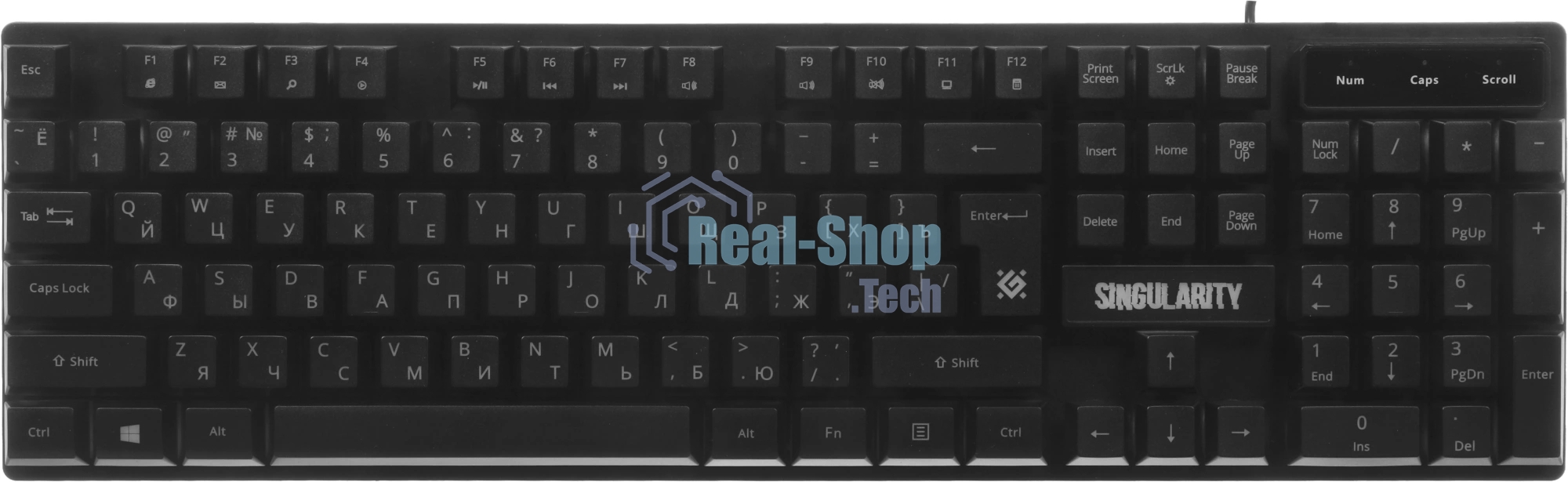 Комплект клавиатура+мышь Defender Singularity MKP-118 проводной, USB, 3200 DPI, чёрный