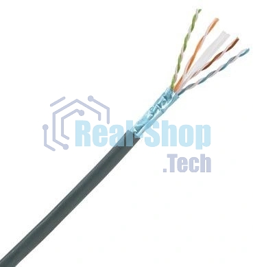 Кабель информационный Panduit PFO6X04BL-CEG кат.6А F/UTP общий экран 4X2X23AWG OSP внешний 305м черный