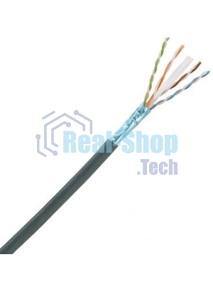 Кабель информационный Panduit PFO6X04BL-CEG кат.6А F/UTP общий экран 4X2X23AWG OSP внешний 305м черный