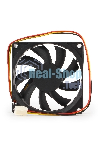 Вентилятор для корпуса Gembird D8015BM-3 черный, 80 мм, 2600 об/мин, 27 дБ, 3 pin