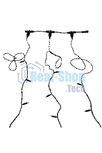 Гирлянда Neon-night LED ClipLight 24V, 3 нити по 20 м, свечение с динамикой, цвет диодов белый