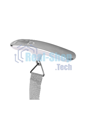 Безмен Galaxy LINE GL 2833, серый, ЖК-дисплей с подсветкой зеленого цвета, максимально допустимый вес 50 кг, цена деления 10 г, функция обнуления массы тары, индикатор перегрузки, индикация низкого заряда элемента питания, крюк и ремень для взвешивания, е