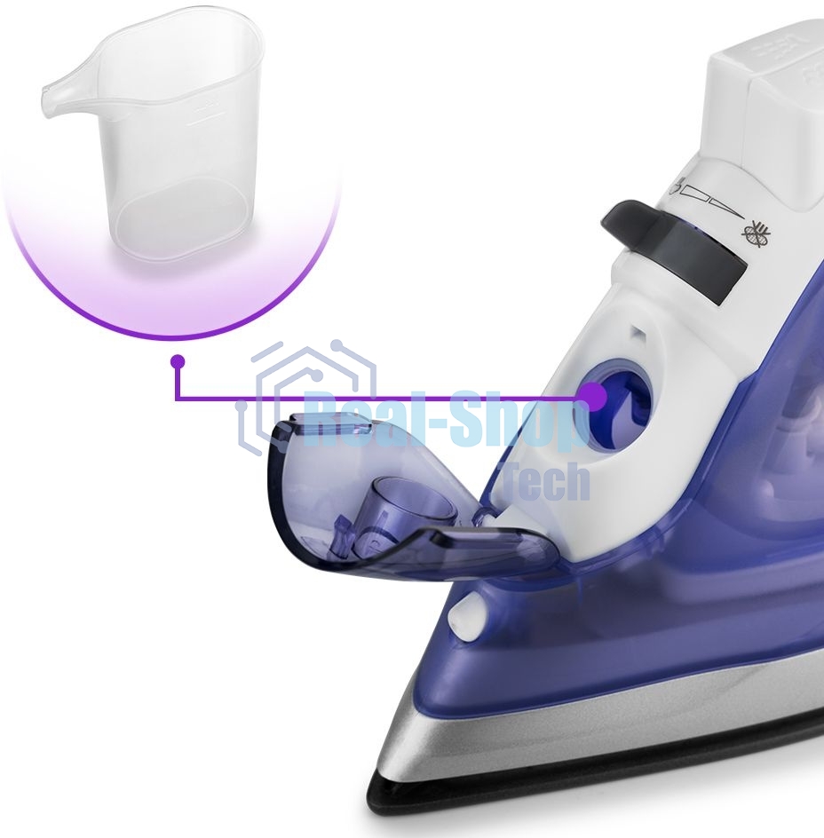 Утюг Kitfort KT-2603 1300Вт белый/фиолетовый