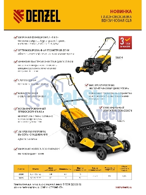 Газонокосилка бензиновая Denzel GLR-510SP-ZS, 171 см3, ширина 51 см, привод, травосборник 65 л