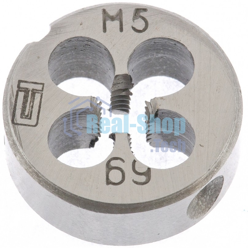 Плашка Сибртех М5 х 0,8 мм