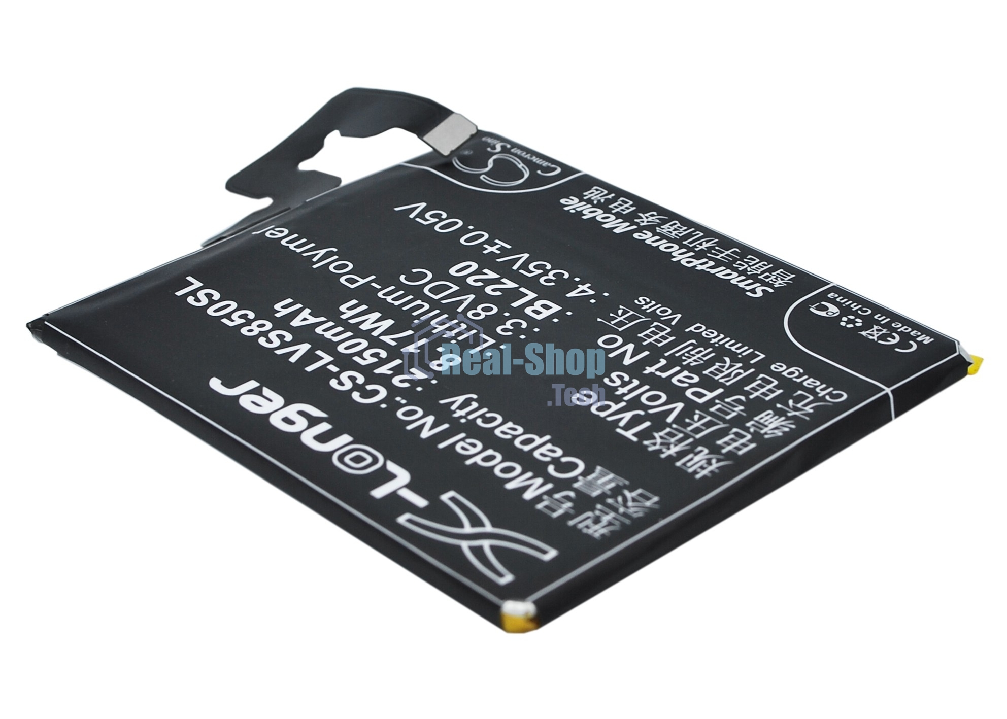 Аккумулятор CameronSino CS-LVS850SL BL220 для Lenovo S850 3.8V, 2150mAh, 8.17Wh