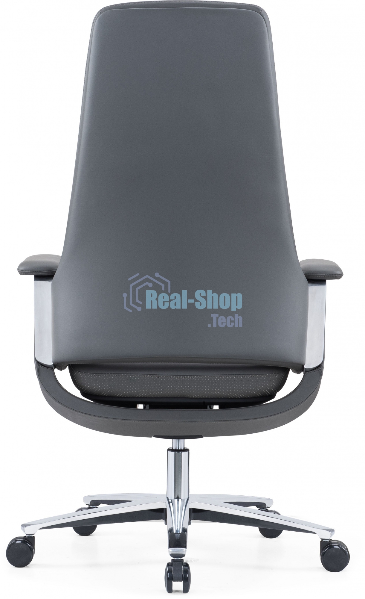 Кресло руководителя Cactus CS-LBK-KYOTO кожа, крестов. алюминий