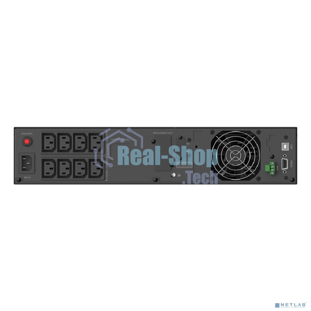 Источник бесперебойного питания CBR PLS-1KRT-8I-LCHERSC / 1000ВА / 900Вт / 8 x C13, HID-USB, RS232, EPO, SNMP slot