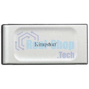 Внешний SSD Kingston XS2000, 1TB, USB 3.2 Gen 2x2 Type-C, R/W 2000/2000, серебристый