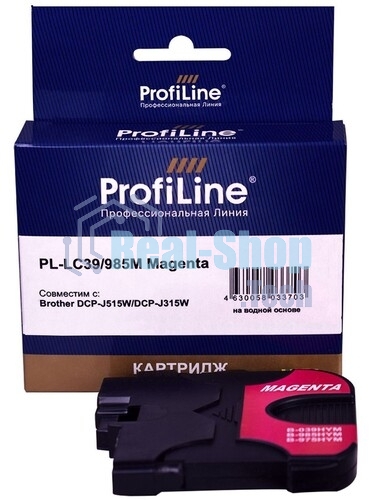 Картридж струйный ProfiLine PL-LC39/985M для принтеров Brother DCP-J125/DCP-J315W/DCP-J515W/MFC-J220/MFC-J265W/MFC-J410/MFC-J415W с чернилами Magenta