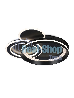 Светильник Ambrella light FA8515/3 BK черный 143W 3000K-6400K 500*500*80 (ПДУ РАДИО 2.4G)
