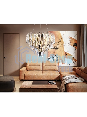 Светильник Ambrella light TR5256/8 SGD/CL золото/прозрачный E27*8 max 40W D500*350