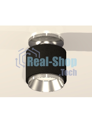 Светильник Ambrella Light XS7511080 SBK/PSL черный песок/серебро полированное MR16 GU5.3 (N7927, C7511, N7032)