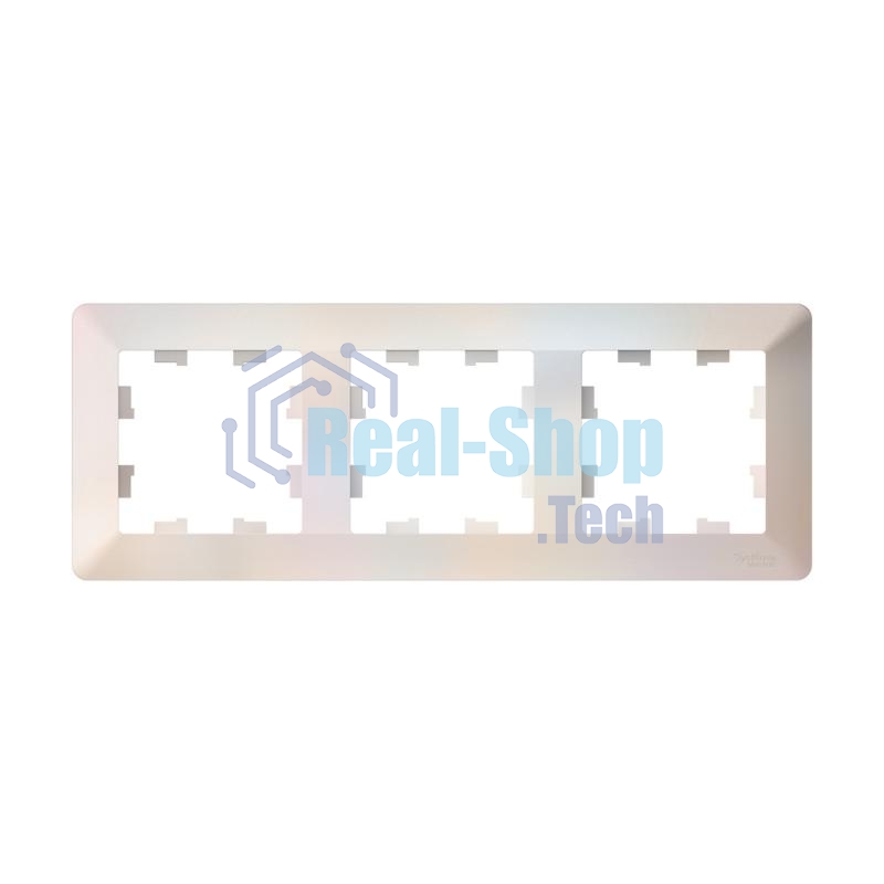 Рамка 3-м AtlasDesign Air жемчуж./дым. бел. SE ATN220403