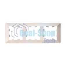 Рамка 3-м AtlasDesign Air жемчуж./дым. бел. SE ATN220403