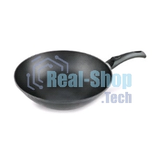 Сковорода ВОК (WOK) НМП 3126W круглая/покрытие антипригарное/ручка съемная (без крышки) черный