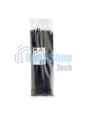 Стяжки NYT-300x4.8B пластиковые 300 мм х 4.8 мм, черные (100 шт.)