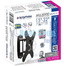 Кронштейн для телевизора Kromax GALACTIC-1 new черный 15