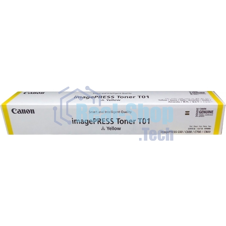 Тонер лазерный Canon TONER T01 желтый (59 500 стр.) для Canon imagePRESS C710, C810, C910
