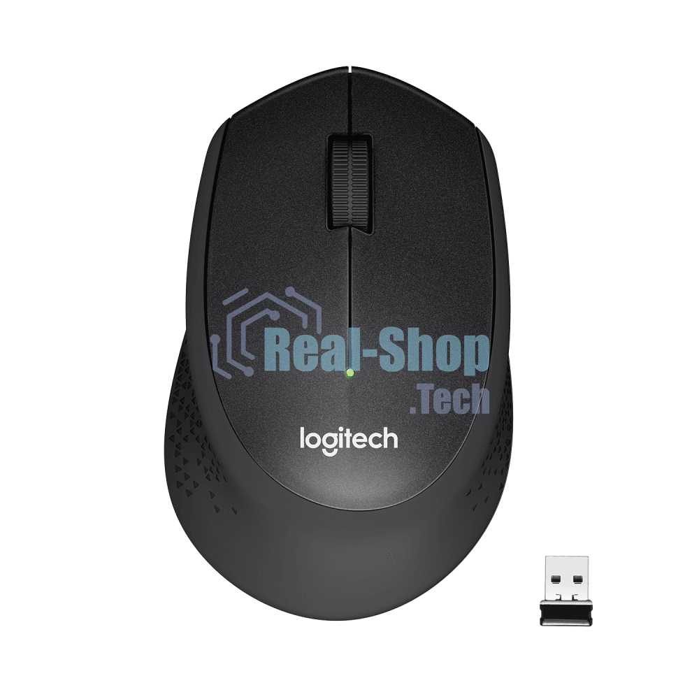 Мышь беспроводная Logitech M330 SILENT PLUS черный, 1000 dpi, радиоканал, USB, кнопки - 3