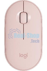 Мышь беспроводная Logitech Pebble M350 розовый, 1000 dpi, радиоканал, Bluetooth, USB, кнопки - 3