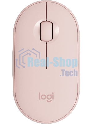 Мышь беспроводная Logitech Pebble M350 розовый, 1000 dpi, радиоканал, Bluetooth, USB, кнопки - 3