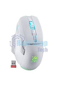 Мышь беспроводная Defender Stix GM-009 белый, 3200 dpi, радиоканал, USB, кнопки - 7