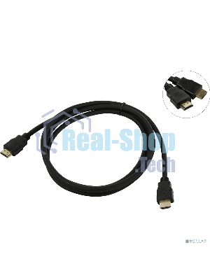 Кабель HDMI ExeGate EX287730RUS EX-CC-HDMI2-1.8 (19M/19M, v2.0, 1,8м, 4K UHD, Ethernet, позолоченные контакты)