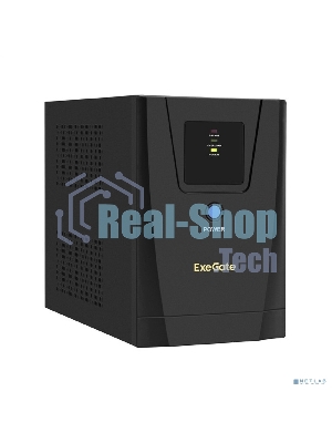 Источник бесперебойного питания ExeGate EX292801RUS SpecialPro UNB-1600.LED.AVR.2SH.3C13 1600VA/950W, LED, AVR, 2*Schuko+3*C13, съемн.кабель, металлический корпус, черный