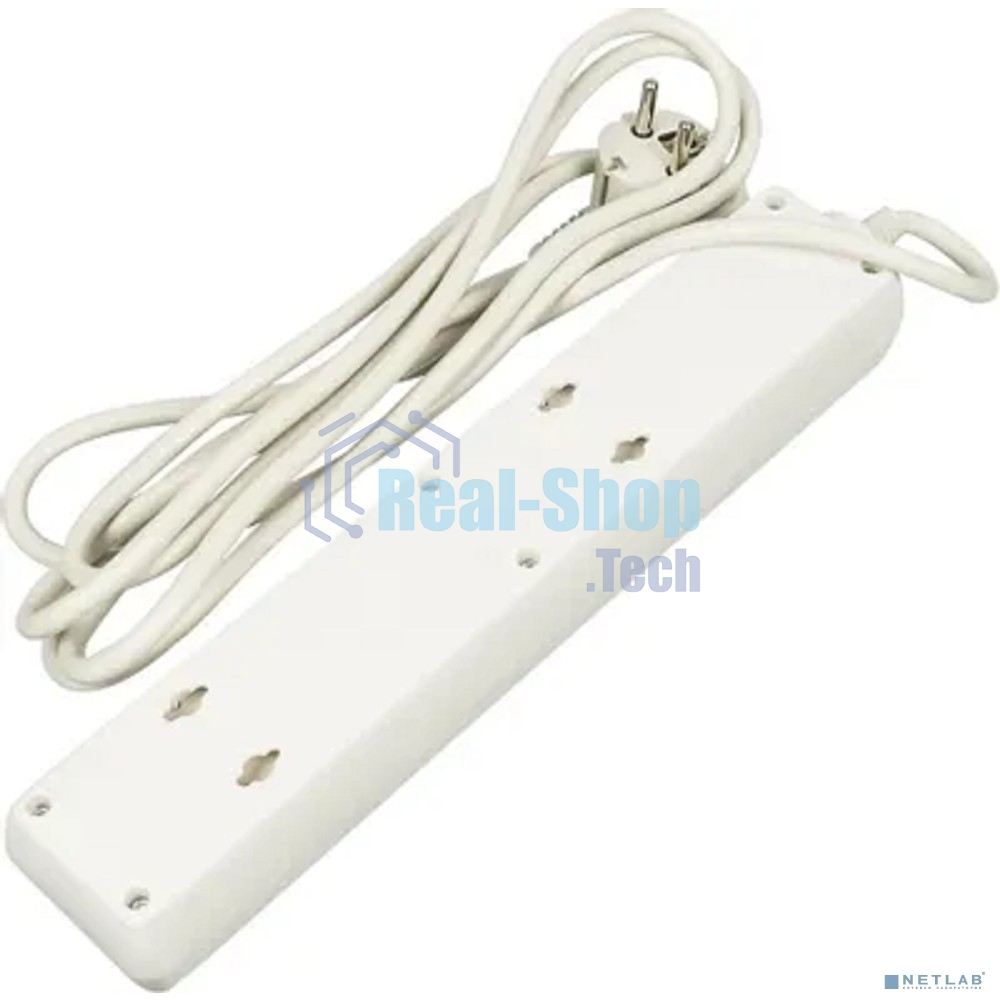 Сетевой фильтр BURO Сетевой фильтр, 5 розеток, 3 метра, (500SH-3-W), белый 992290