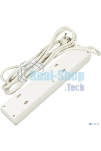 Сетевой фильтр BURO Сетевой фильтр, 5 розеток, 3 метра, (500SH-3-W), белый 992290