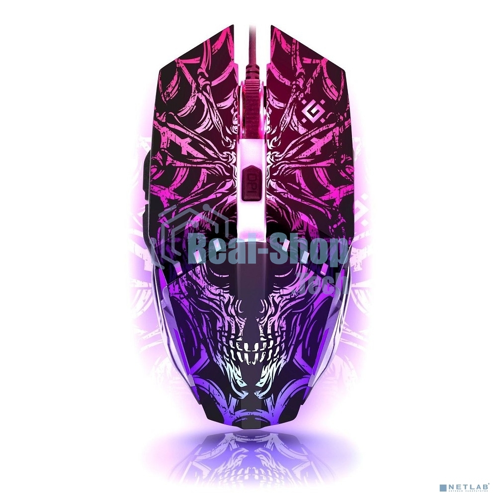 Мышь проводная Defender Prototype GM-670L черный, 2400 dpi, USB, кнопки - 6