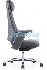 Кресло руководителя Cactus CS-LBK-KYOTO кожа, крестов. алюминий