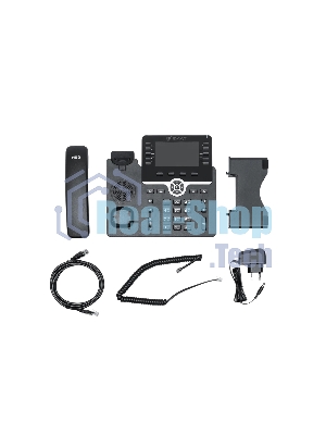 IP-телефон Flat-Phone B10: 20 SIP-аккаунтов, 2 порта 10/100/1000BASE-T (RJ-45), ЖК-дисплей, PoE, адаптер питания 220В, ТОРП