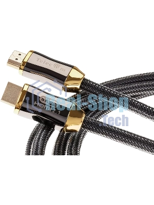 Кабель HDMI 19M/M,ver. 2.1, 8K@60 Hz 3m метал разъемы, нейлоновая оплетка Telecom TCG300-3M