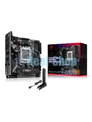 Материнская плата ASUS ROG STRIX B850-I GAMING WIFI, AM5, AMD B850, 2xDDR5, 2xM.2, 2xSATA, PCIe 4.0 x16, 1xHDMI, 1xUSB Type-C, 1x2.5Gb LAN, Wi-Fi 7, Bluetooth 5.4, 5xUSB-A 10Gbps, 1xUSB-C 20Gbps, 2xUSB-A 2.0, 3x3.5 мм, S/PDIF, 7.1, Mini-ITX