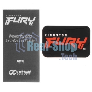 Оперативная память Kingston Fury Beast, DDR5, 32Gb (1x32GB), 6400MHz, CL32, DIMM, радиатор, черный