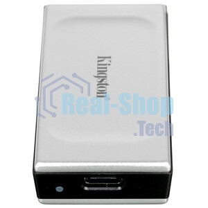 Внешний SSD Kingston XS2000, 1TB, USB 3.2 Gen 2x2 Type-C, R/W 2000/2000, серебристый