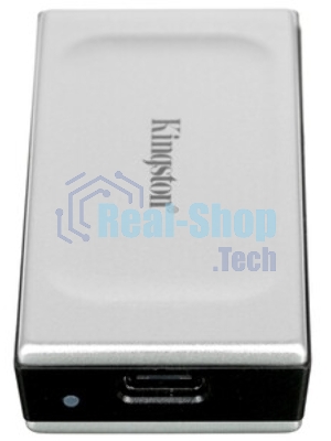 Внешний SSD Kingston XS2000, 1TB, USB 3.2 Gen 2x2 Type-C, R/W 2000/2000, серебристый