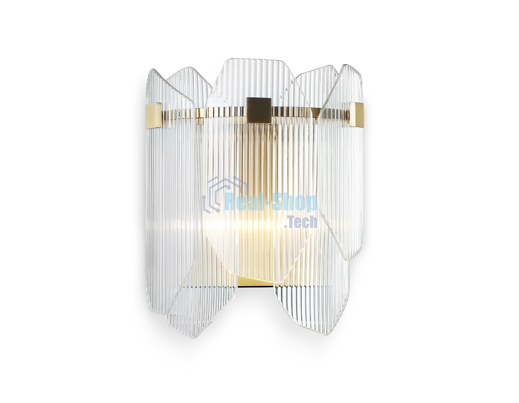 Настенный светильник Ambrella light LH31257/2 BS/CL латунь/прозрачный E14*2 max 40W 220*150*270