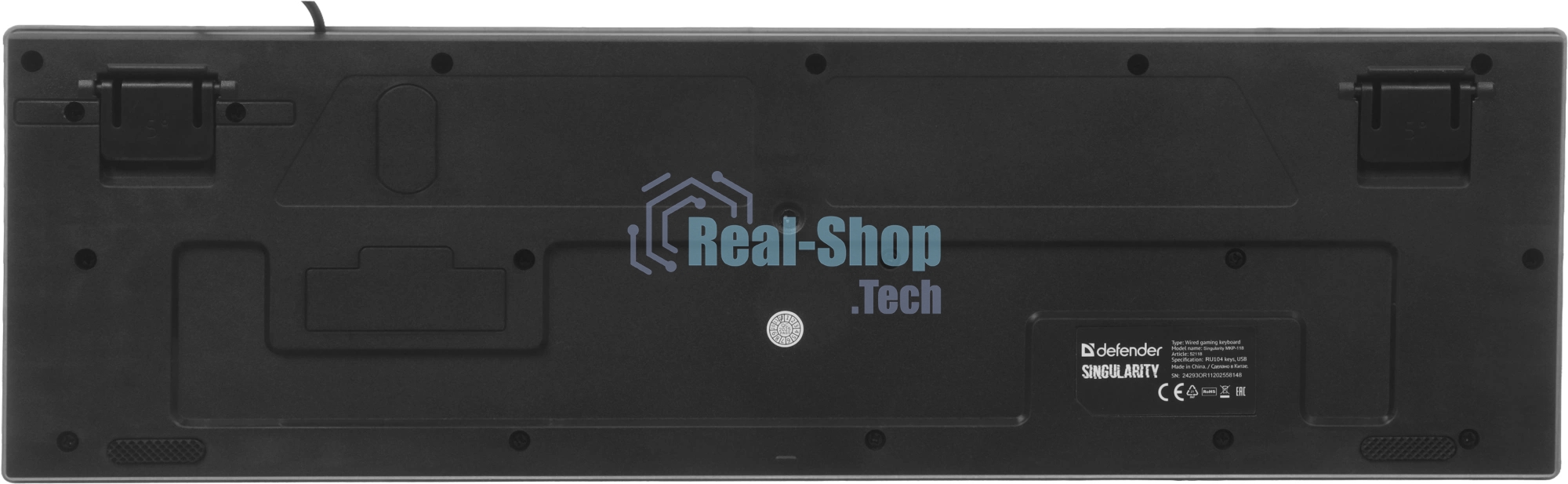 Комплект клавиатура+мышь Defender Singularity MKP-118 проводной, USB, 3200 DPI, чёрный