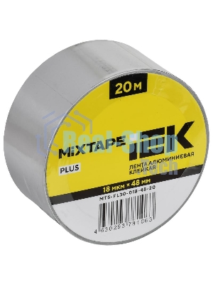 Лента алюминиевая клейкая 18мкм 48ммх20м MIXTAPE PLUS