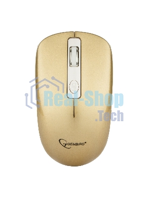 Мышь беспроводная Gembird MUSW-400-G золотой, 1600 dpi, радиоканал, USB, кнопки - 4